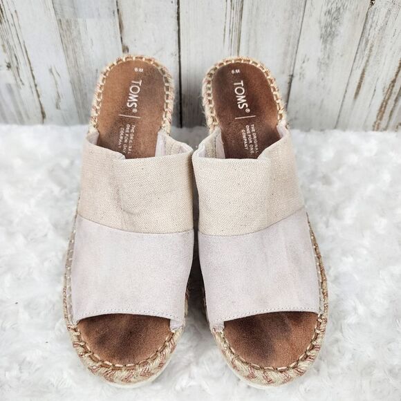 Toms Monica Mule Sandals Tan Size 9 - Picture 9 of 9